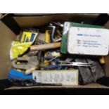 A box containing hand tools,