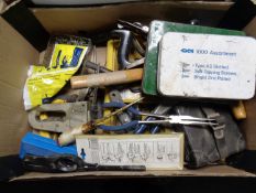 A box containing hand tools,