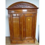 An early 20th century mahogany double door cabinet