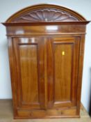 An early 20th century mahogany double door cabinet