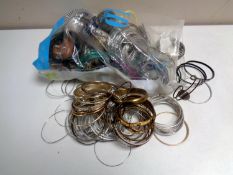 A bag containing a large quantity of bangles