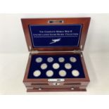 The Complete World War II Uncirculated Silver Nickel Collection, boxed.
