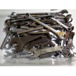 A box of large quantity of spanners