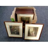 A box containing approximately eleven Cries of London prints