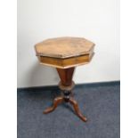 A 19th century Victorian sewing table