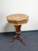 A 19th century Victorian sewing table