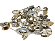 A quantity of commemorative spoons including silver examples (approx.