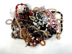 A box of costume jewellery