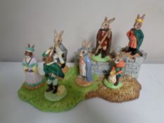 A group of seven Royal Doulton Bunnykins figures,