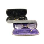 Two pairs of antique spectacles