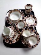 A tray containing approximately 32 pieces of CWS Windsor tea china