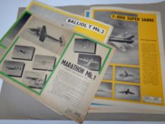 Approximately 20 original Air Diagram posters,