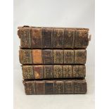 Four early 18th century volumes - Publii Ovidii Nasonis Ibis, with frontis piece, dated 1727,