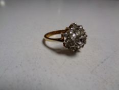 A 9ct gold dress ring