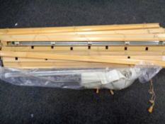 A quantity of wooden window blinds (Q)