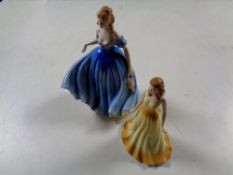 Two Royal Doulton figures, The Gemstones Collection, October Opal, and Figure of the Year 2001,