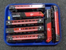 A tray of Hornby die cast models including Virgin trains