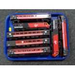 A tray of Hornby die cast models including Virgin trains