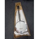 An Artist four string banjo