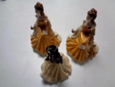 Three Royal Worcester figures,