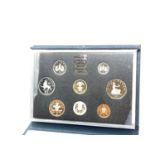 A cased set of Royal Mint 1990 uncirculated coins