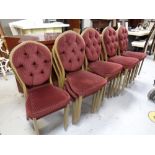 Approximately 14 contemporary banqueting chairs