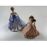 Two Coalport figures, Congratulations and Evening Elegance No.