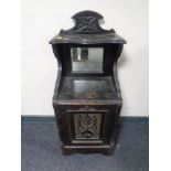 A late Victorian ebonised coal receiver