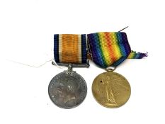 A First World War pair comprising War Medal and Victory Medal medal awarded to 46545 A. CPL. W. D.