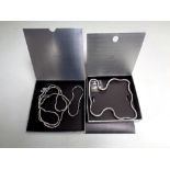 Two boxed Breil articulated necklaces