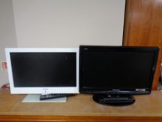 A Panasonic Viera 18'' LCD TV with remote,