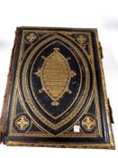 A 19th century leather bound family bible