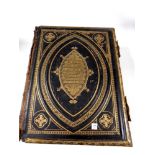 A 19th century leather bound family bible