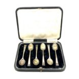 A set of six silver teaspoons, Sheffield 1937, 56.