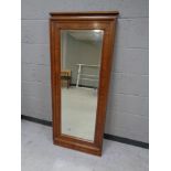 A 19th century continental walnut framed mirror