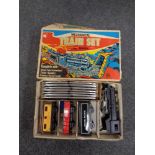 A boxed Mechanical Train Set by Marx