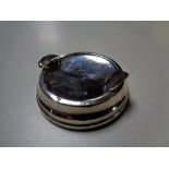 A silver ashtray