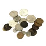 A small quantity of coins, 1976 Jamaica one dollar,
