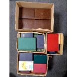 Four boxes containing a quantity of 20th century volumes including Dumas, Edgar Allen Poe,