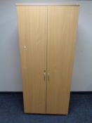 A contemporary double door wardrobe