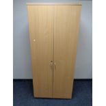 A contemporary double door wardrobe