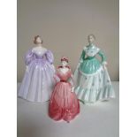 Two Coalport Ladies of Fashion figures, Tina and Beverley,