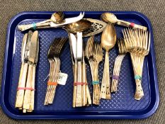 A quantity of cutlery, Community Plate, to include dinner knives and forks,