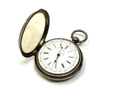 A silver pocket watch with presentation inscription dated 1883, retailed by S D and Co.