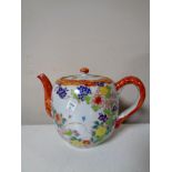 A 20th century Japanese hand painted teapot