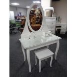 An Ikea dressing table with stool (white)