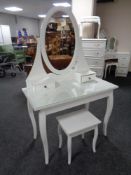 An Ikea dressing table with stool (white)