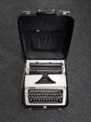 A cased Erik typewriter