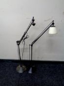 A pair of mid century angle poise lamps