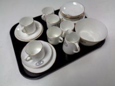 A twenty one pieces Salisbury bone china Ebchester and district tea service